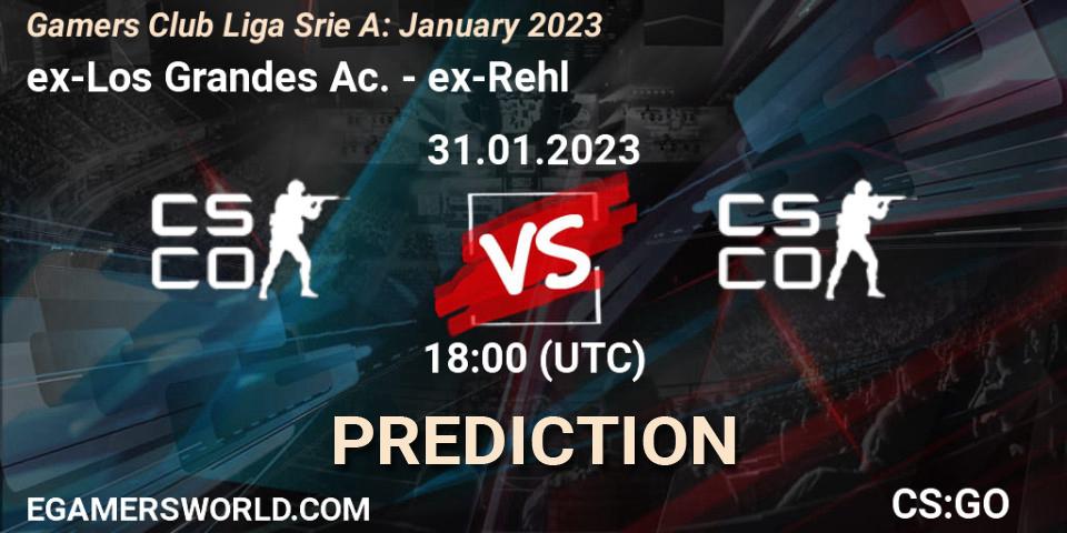 ex-Los Grandes Ac. - ex-Rehl: прогноз. 31.01.23, CS2 (CS:GO), Gamers Club Liga Série A: January 2023