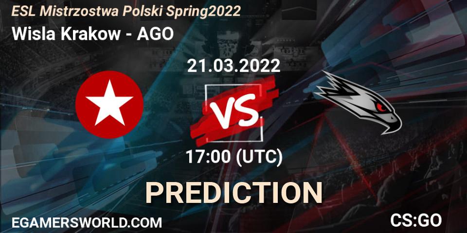 Wisla Krakow - AGO: прогноз. 21.03.2022 at 17:00, Counter-Strike (CS2), ESL Mistrzostwa Polski Spring 2022