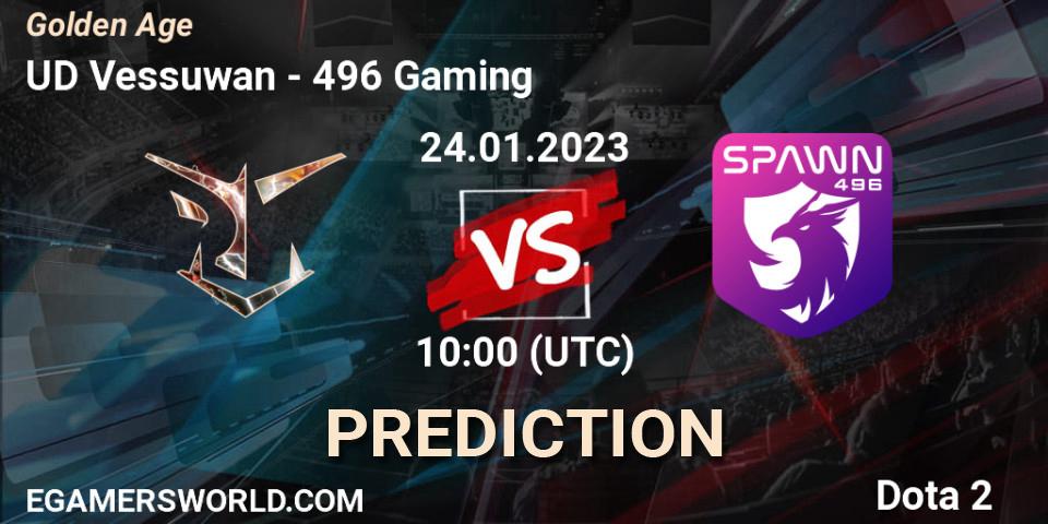 UD Vessuwan - 496 Gaming: прогноз. 26.01.2023 at 03:59, Dota 2, Golden Age
