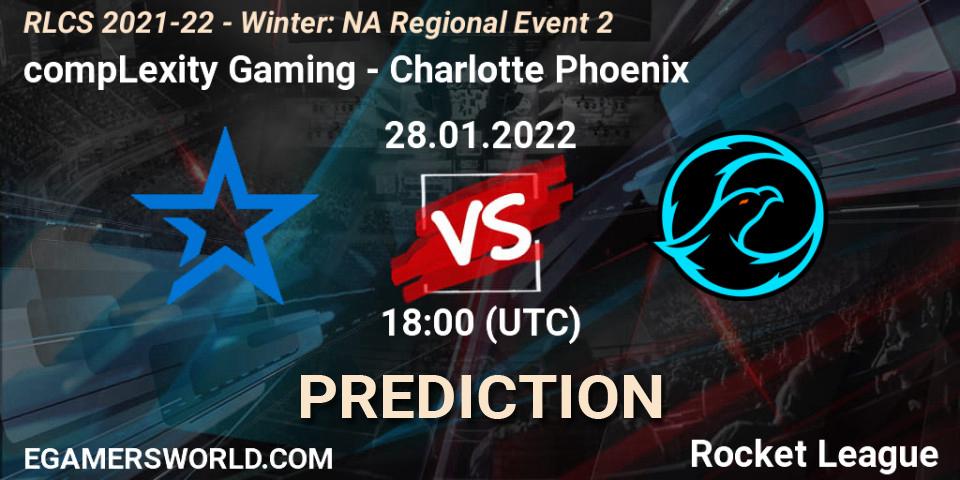 compLexity Gaming - Charlotte Phoenix: прогноз. 28.01.22, Rocket League, RLCS 2021-22 - Winter: NA Regional Event 2