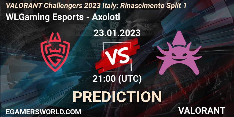 WLGaming Esports - Axolotl: прогноз. 23.01.2023 at 22:00, VALORANT, VALORANT Challengers 2023 Italy: Rinascimento Split 1