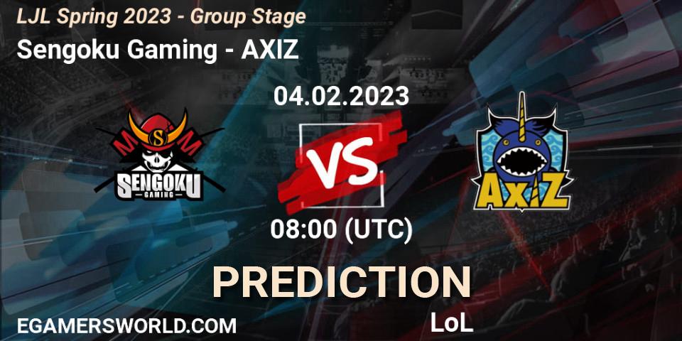 Sengoku Gaming - AXIZ: прогноз. 04.02.23, LoL, LJL Spring 2023 - Group Stage