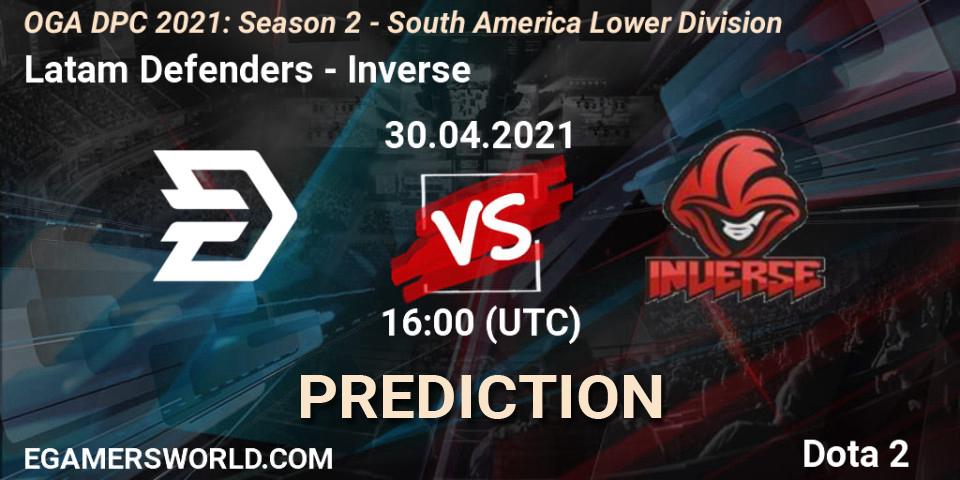 Latam Defenders - Inverse: прогноз. 30.04.2021 at 16:00, Dota 2, OGA DPC 2021: Season 2 - South America Lower Division 