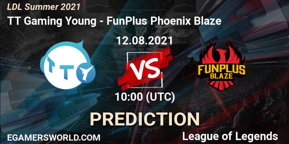 TT Gaming Young - FunPlus Phoenix Blaze: прогноз. 12.08.2021 at 11:20, LoL, LDL Summer 2021