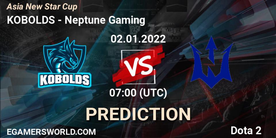 KOBOLDS - Neptune Gaming: прогноз. 02.01.2022 at 07:08, Dota 2, Asia New Star Cup