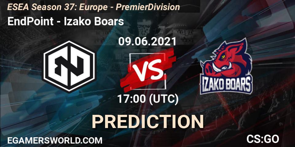 EndPoint - Izako Boars: прогноз. 09.06.21, CS2 (CS:GO), ESEA Season 37: Europe - Premier Division