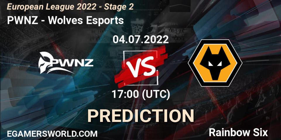 PWNZ - Wolves Esports: прогноз. 04.07.2022 at 17:00, Rainbow Six, European League 2022 - Stage 2