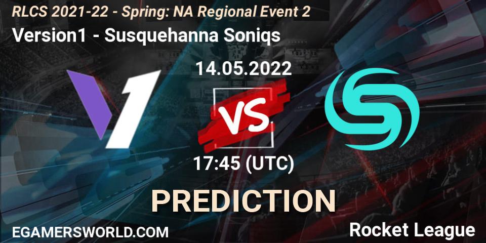 Version1 - Susquehanna Soniqs: прогноз. 14.05.22, Rocket League, RLCS 2021-22 - Spring: NA Regional Event 2
