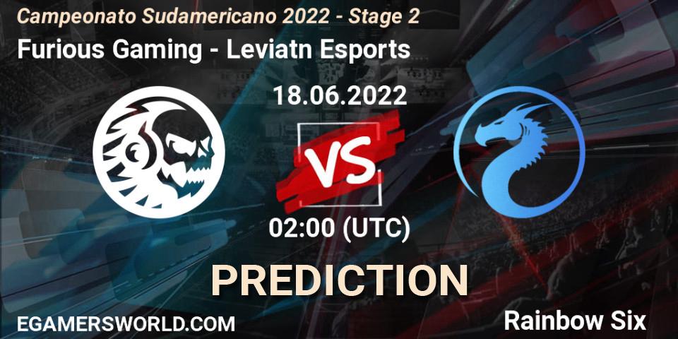 Furious Gaming - Leviatán Esports: прогноз. 24.06.2022 at 02:00, Rainbow Six, Campeonato Sudamericano 2022 - Stage 2
