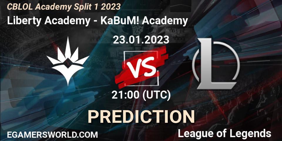 Liberty Academy - KaBuM! Academy: прогноз. 23.01.2023 at 21:00, LoL, CBLOL Academy Split 1 2023