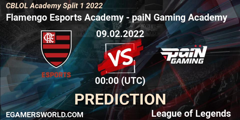 Flamengo Esports Academy - paiN Gaming Academy: прогноз. 09.02.2022 at 00:20, LoL, CBLOL Academy Split 1 2022