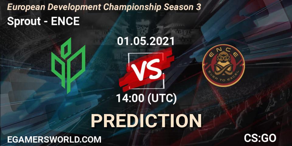 Sprout - ENCE: прогноз. 01.05.2021 at 11:50, Counter-Strike (CS2), European Development Championship Season 3