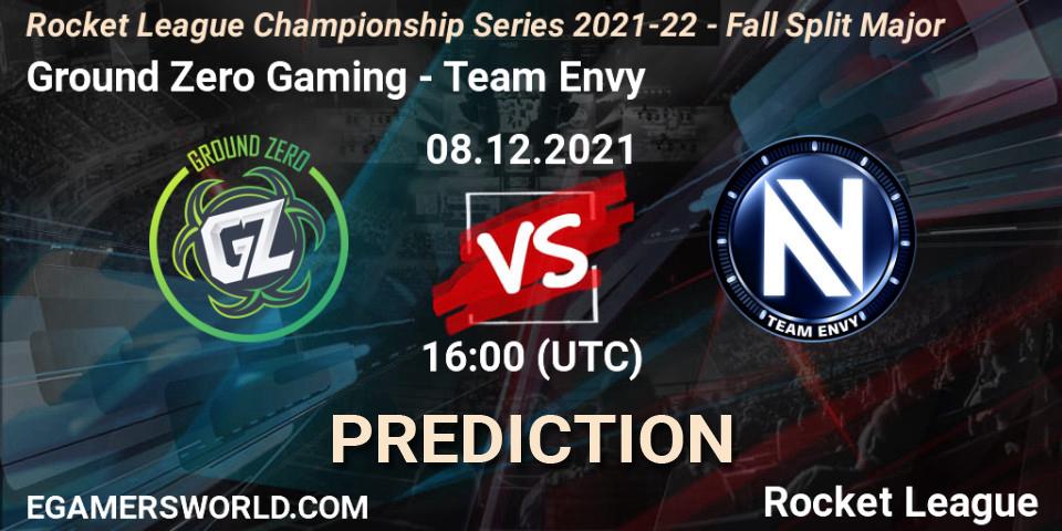 Ground Zero Gaming - Team Envy: прогноз. 08.12.2021 at 16:00, Rocket League, RLCS 2021-22 - Fall Split Major