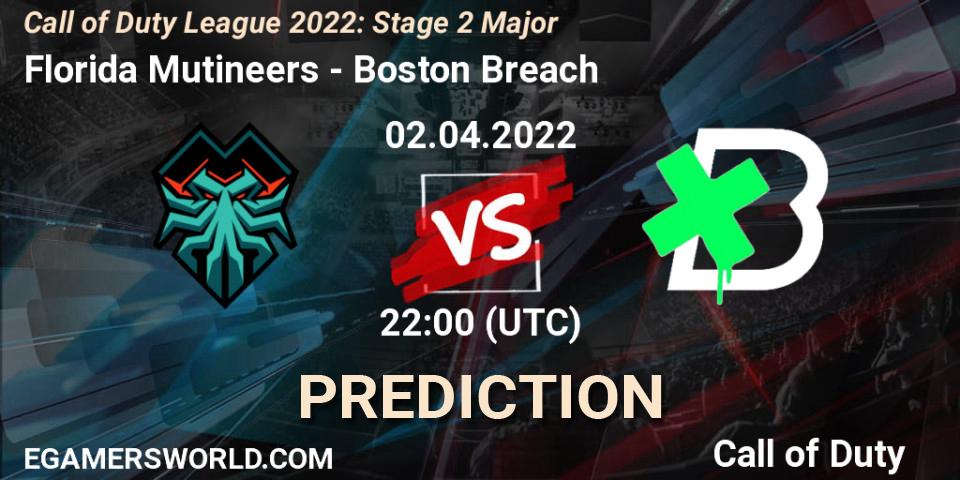 Florida Mutineers - Boston Breach: прогноз. 02.04.2022 at 20:30, Call of Duty, Call of Duty League 2022: Stage 2 Major