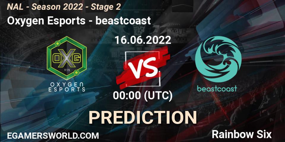 Oxygen Esports - beastcoast: прогноз. 16.06.2022 at 00:00, Rainbow Six, NAL - Season 2022 - Stage 2