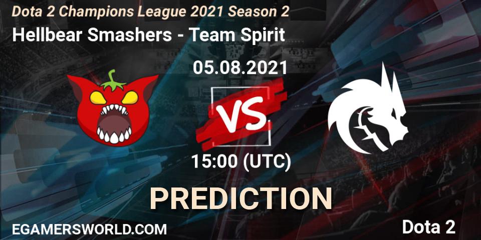 Hellbear Smashers - Team Spirit: прогноз. 05.08.2021 at 15:08, Dota 2, Dota 2 Champions League 2021 Season 2