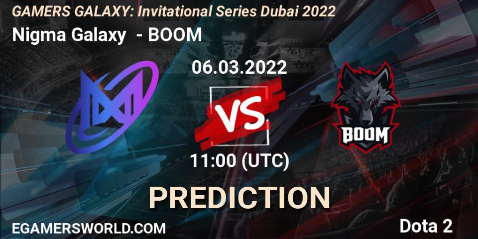 Nigma Galaxy - BOOM: прогноз. 06.03.2022 at 10:54, Dota 2, GAMERS GALAXY: Invitational Series Dubai 2022