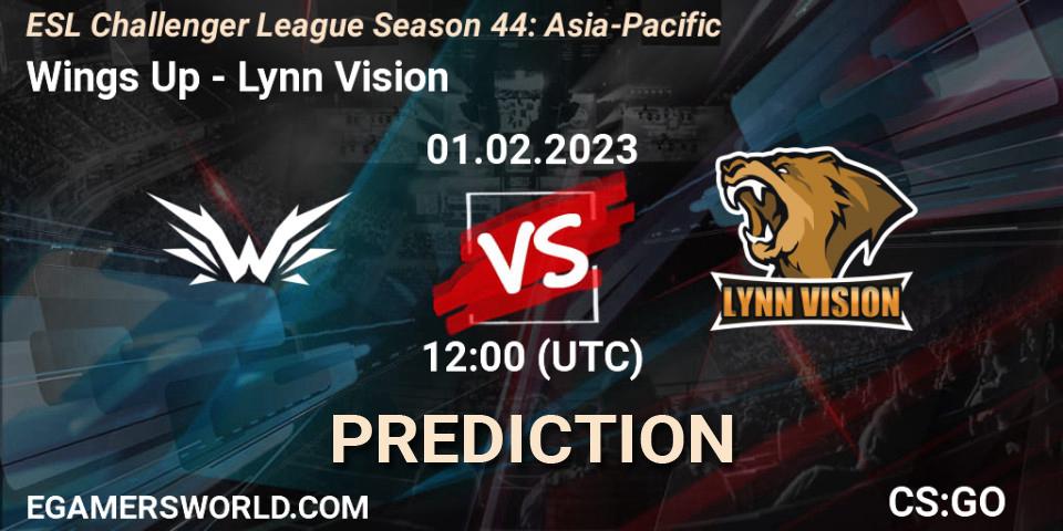 Wings Up - Lynn Vision: прогноз. 01.02.23, CS2 (CS:GO), ESL Challenger League Season 44: Asia-Pacific
