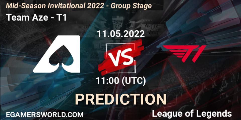 Team Aze - T1: прогноз. 11.05.2022 at 11:20, LoL, Mid-Season Invitational 2022 - Group Stage