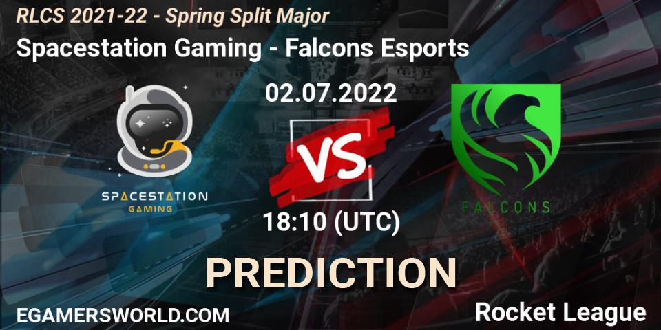 Spacestation Gaming - Falcons Esports: прогноз. 02.07.22, Rocket League, RLCS 2021-22 - Spring Split Major