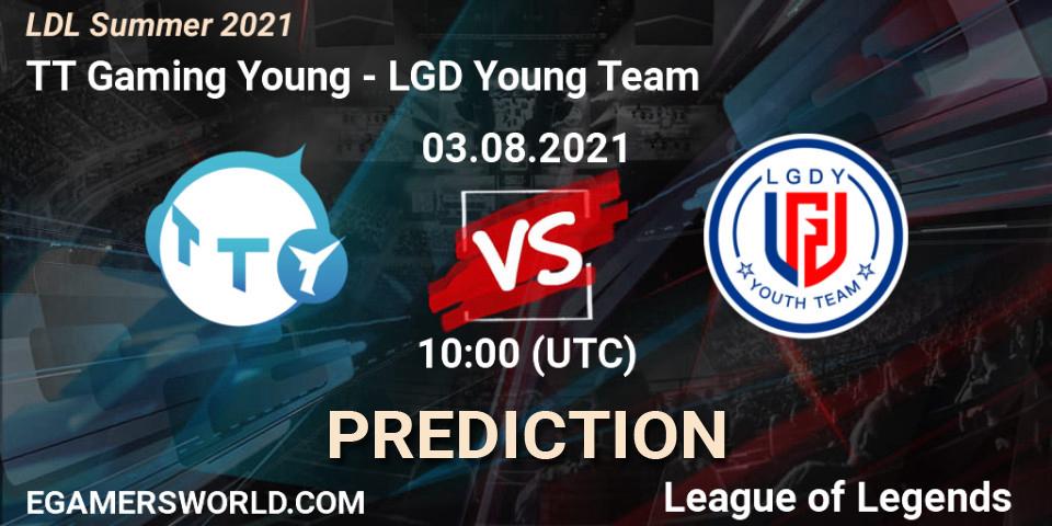 TT Gaming Young - LGD Young Team: прогноз. 03.08.2021 at 11:00, LoL, LDL Summer 2021