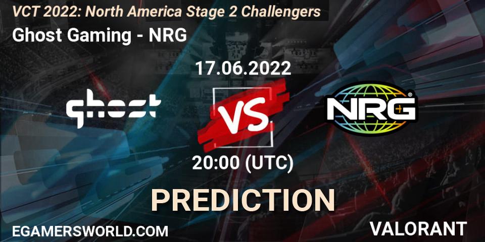 Ghost Gaming - NRG: прогноз. 17.06.2022 at 20:00, VALORANT, VCT 2022: North America Stage 2 Challengers