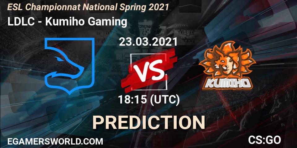 LDLC - Kumiho Gaming: прогноз. 23.03.2021 at 18:15, Counter-Strike (CS2), ESL Championnat National Spring 2021