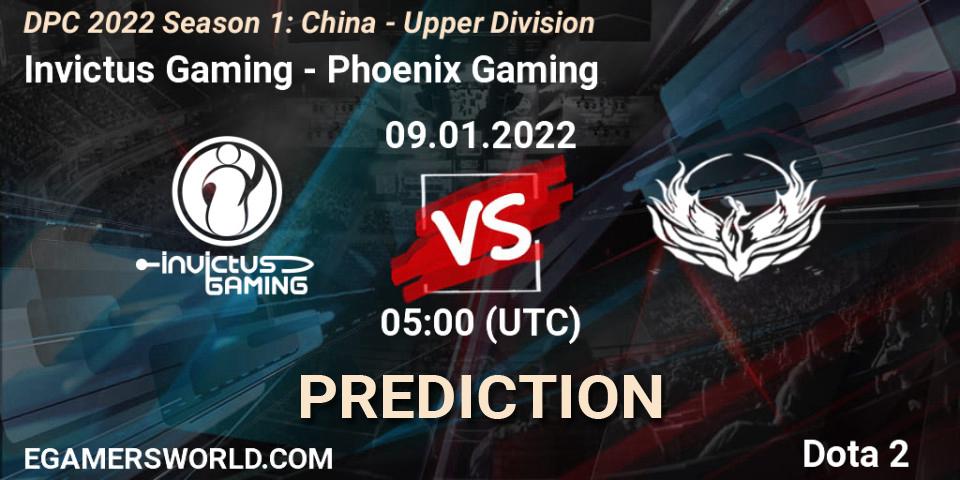 Invictus Gaming - Phoenix Gaming: прогноз. 09.01.2022 at 04:58, Dota 2, DPC 2022 Season 1: China - Upper Division
