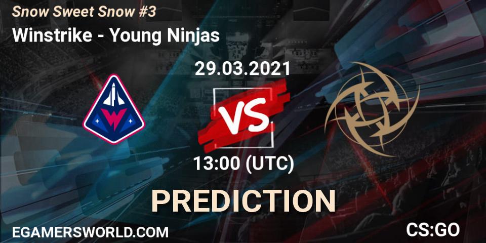 Winstrike - Young Ninjas: прогноз. 29.03.2021 at 13:00, Counter-Strike (CS2), Snow Sweet Snow #3