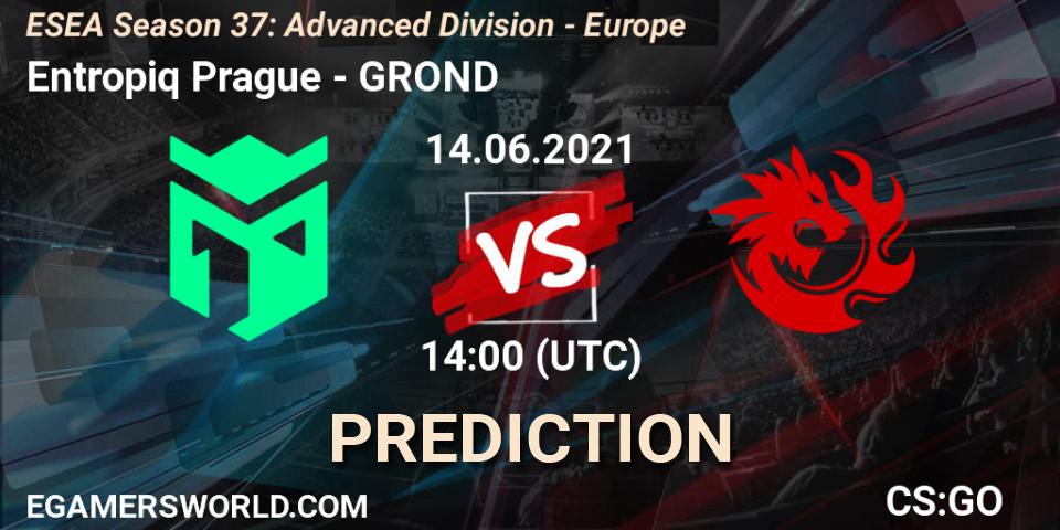 Entropiq Prague - GROND: прогноз. 14.06.2021 at 14:00, Counter-Strike (CS2), ESEA Season 37: Advanced Division - Europe