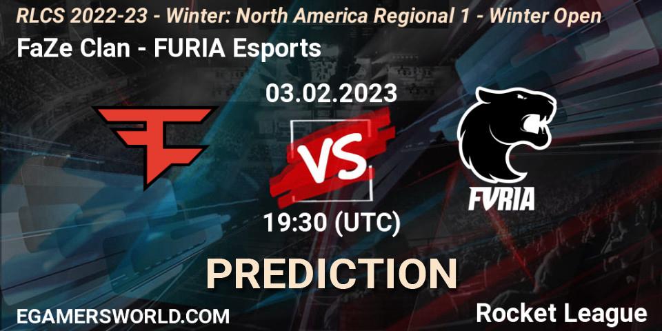 FaZe Clan - FURIA Esports: прогноз. 03.02.2023 at 19:30, Rocket League, RLCS 2022-23 - Winter: North America Regional 1 - Winter Open