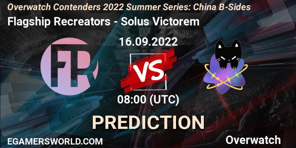 Flagship Recreators - Solus Victorem: прогноз. 16.09.22, Overwatch, Overwatch Contenders 2022 Summer Series: China B-Sides