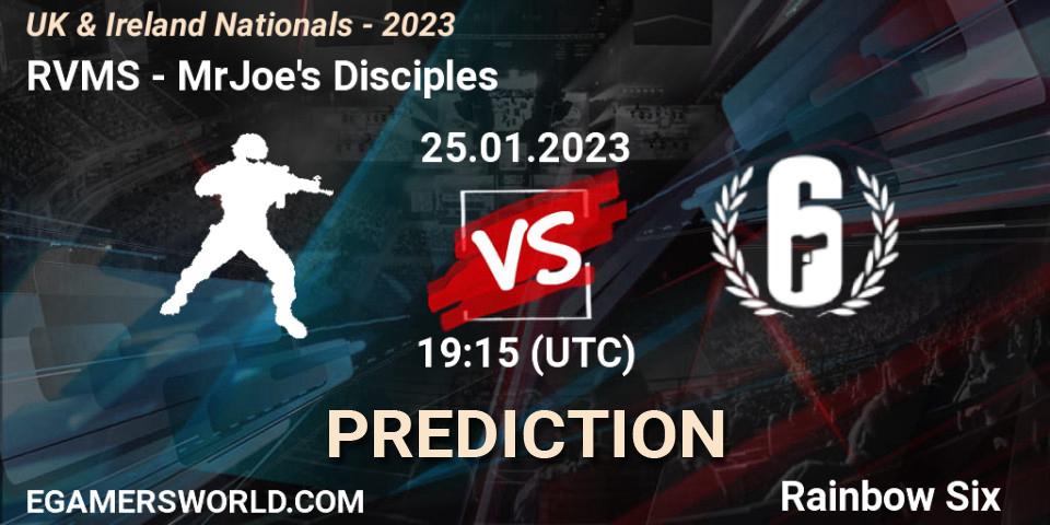 RVMS - MrJoe's Disciples: прогноз. 25.01.2023 at 19:15, Rainbow Six, UK & Ireland Nationals - 2023
