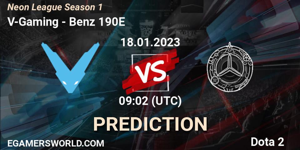 V-Gaming - Benz 190E: прогноз. 18.01.2023 at 09:02, Dota 2, Neon League Season 1