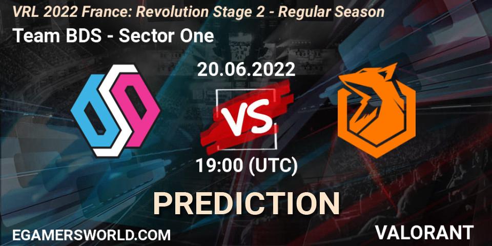 Team BDS - Sector One: прогноз. 20.06.2022 at 19:35, VALORANT, VRL 2022 France: Revolution Stage 2 - Regular Season
