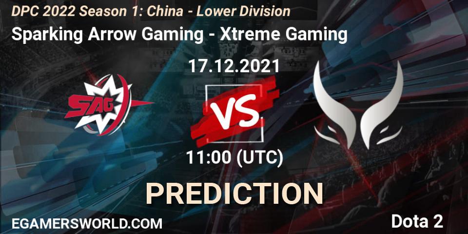 Sparking Arrow Gaming - Xtreme Gaming: прогноз. 17.12.2021 at 10:54, Dota 2, DPC 2022 Season 1: China - Lower Division