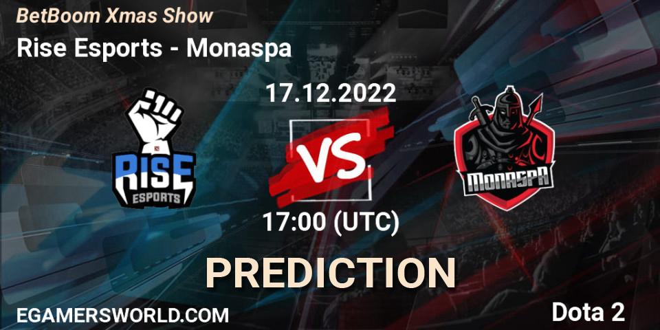 Rise Esports - Monaspa: прогноз. 17.12.2022 at 17:01, Dota 2, BetBoom Xmas Show