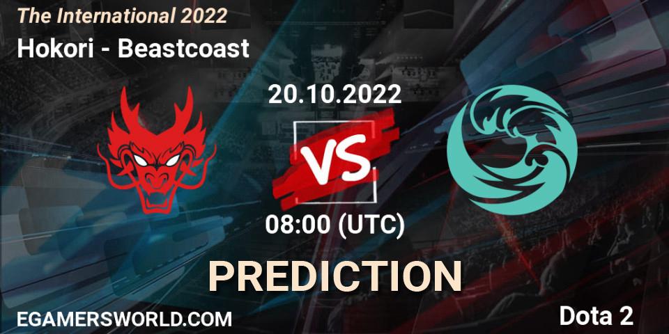Hokori - Beastcoast: прогноз. 20.10.2022 at 06:38, Dota 2, The International 2022