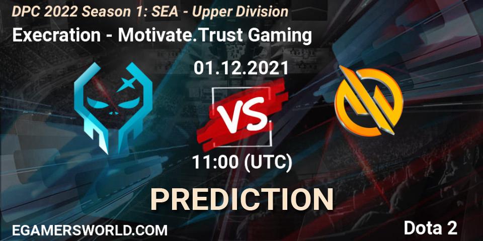 Execration - Motivate.Trust Gaming: прогноз. 01.12.2021 at 11:05, Dota 2, DPC 2022 Season 1: SEA - Upper Division