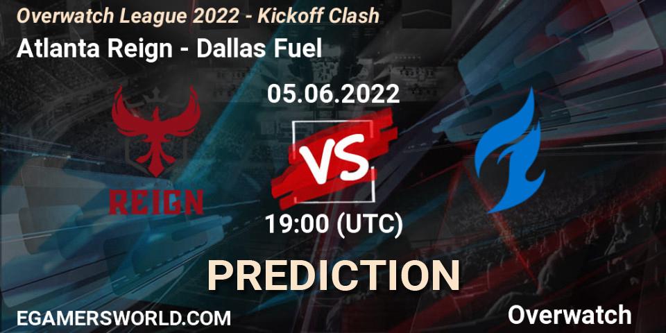 Atlanta Reign - Dallas Fuel: прогноз. 05.06.22, Overwatch, Overwatch League 2022 - Kickoff Clash