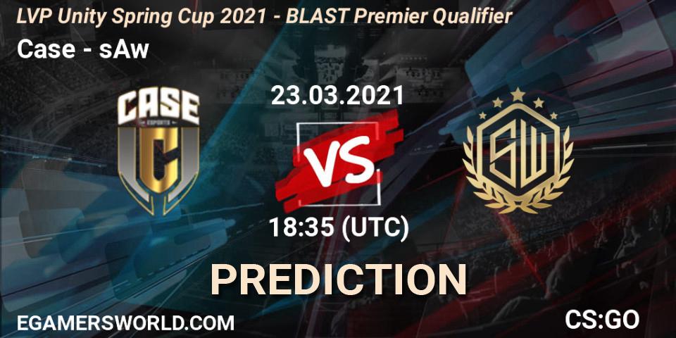 Case - sAw: прогноз. 23.03.2021 at 18:35, Counter-Strike (CS2), LVP Unity Cup Spring 2021 - BLAST Premier Qualifier