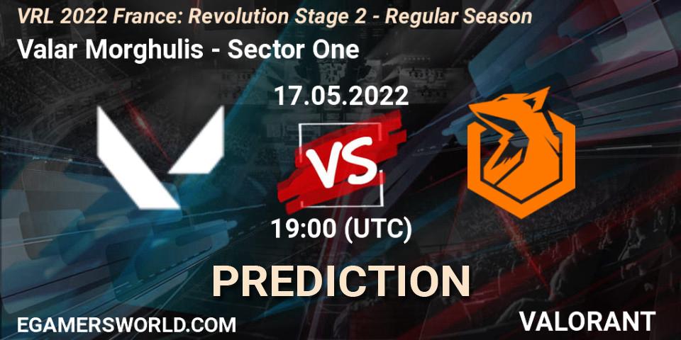Valar Morghulis - Sector One: прогноз. 17.05.2022 at 19:40, VALORANT, VRL 2022 France: Revolution Stage 2 - Regular Season