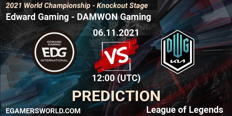Edward Gaming - DAMWON Gaming: прогноз. 06.11.2021 at 12:00, LoL, 2021 World Championship - Knockout Stage