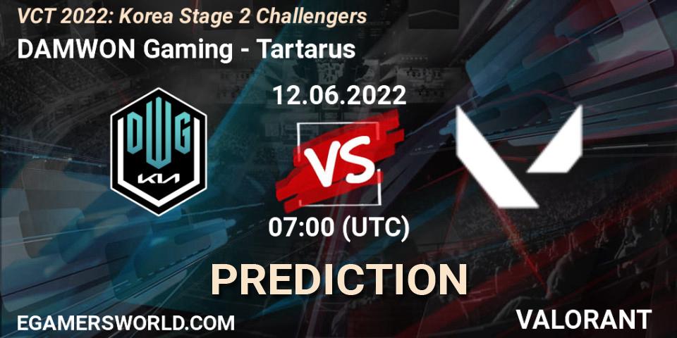 DAMWON Gaming - Tartarus: прогноз. 12.06.2022 at 07:00, VALORANT, VCT 2022: Korea Stage 2 Challengers