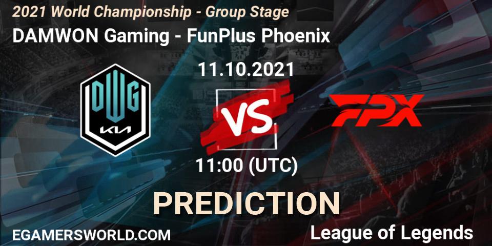 DAMWON Gaming - FunPlus Phoenix: прогноз. 11.10.2021 at 11:00, LoL, 2021 World Championship - Group Stage