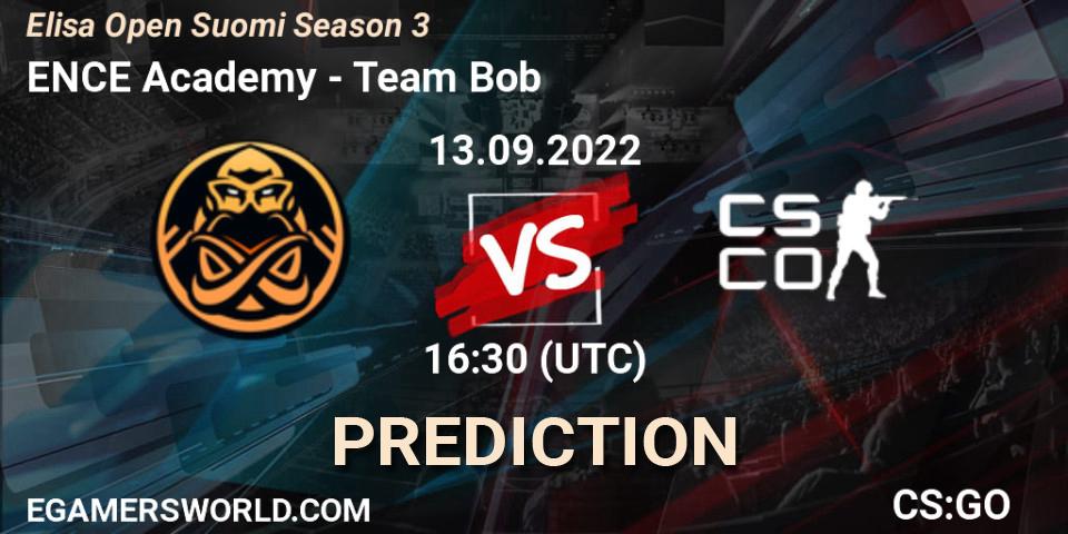 ENCE Academy - Team Bob: прогноз. 13.09.22, CS2 (CS:GO), Elisa Open Suomi Season 3
