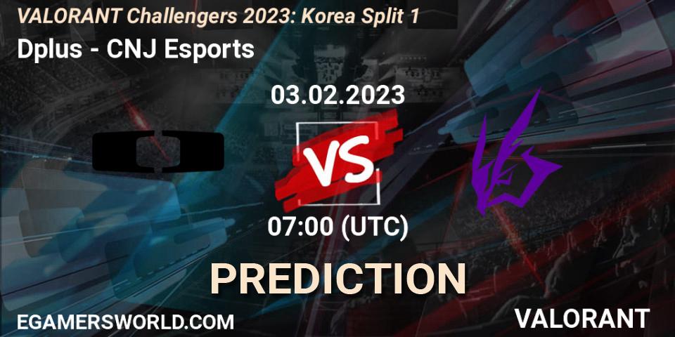 Dplus - CNJ Esports: прогноз. 03.02.23, VALORANT, VALORANT Challengers 2023: Korea Split 1