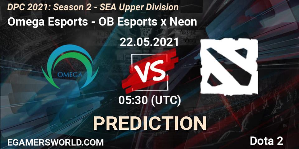 Omega Esports - OB Esports x Neon: прогноз. 22.05.2021 at 06:47, Dota 2, DPC 2021: Season 2 - SEA Upper Division