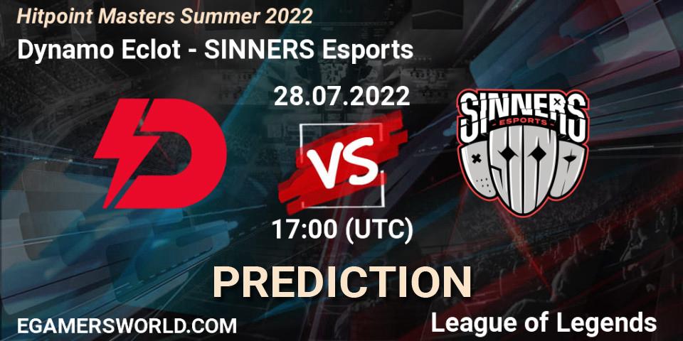 Dynamo Eclot - SINNERS Esports: прогноз. 28.07.22, LoL, Hitpoint Masters Summer 2022