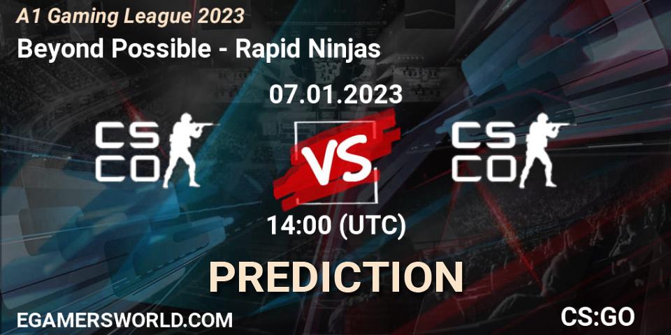 Beyond Possible - Rapid Ninjas: прогноз. 07.01.23, CS2 (CS:GO), A1 Gaming League 2023
